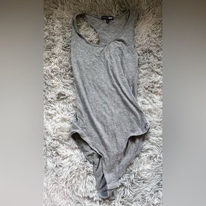 Grey body suit